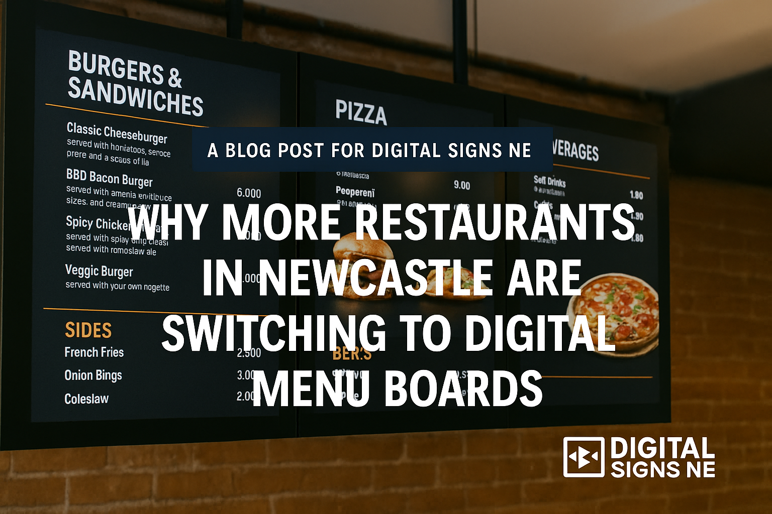 Why More Restaurants in Newcastle Are Switching to Digital Menu Boards