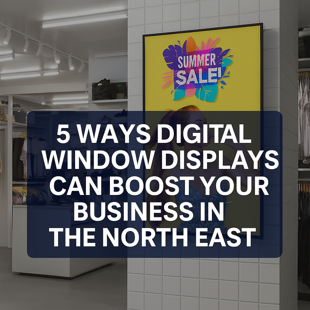 5 Ways Digital Window Displays Can Boost Your Business in the North East