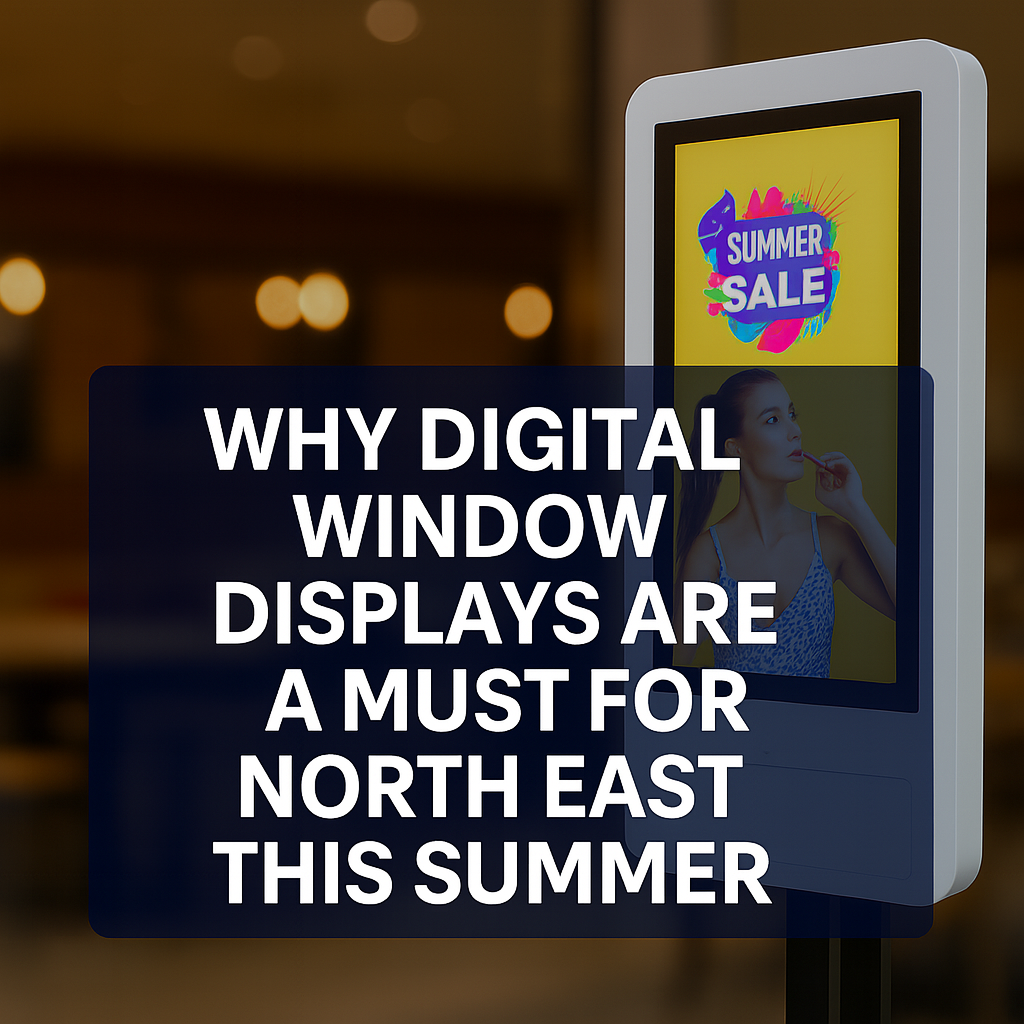 Why Digital Window Displays are a Must for North East Businesses This Summer